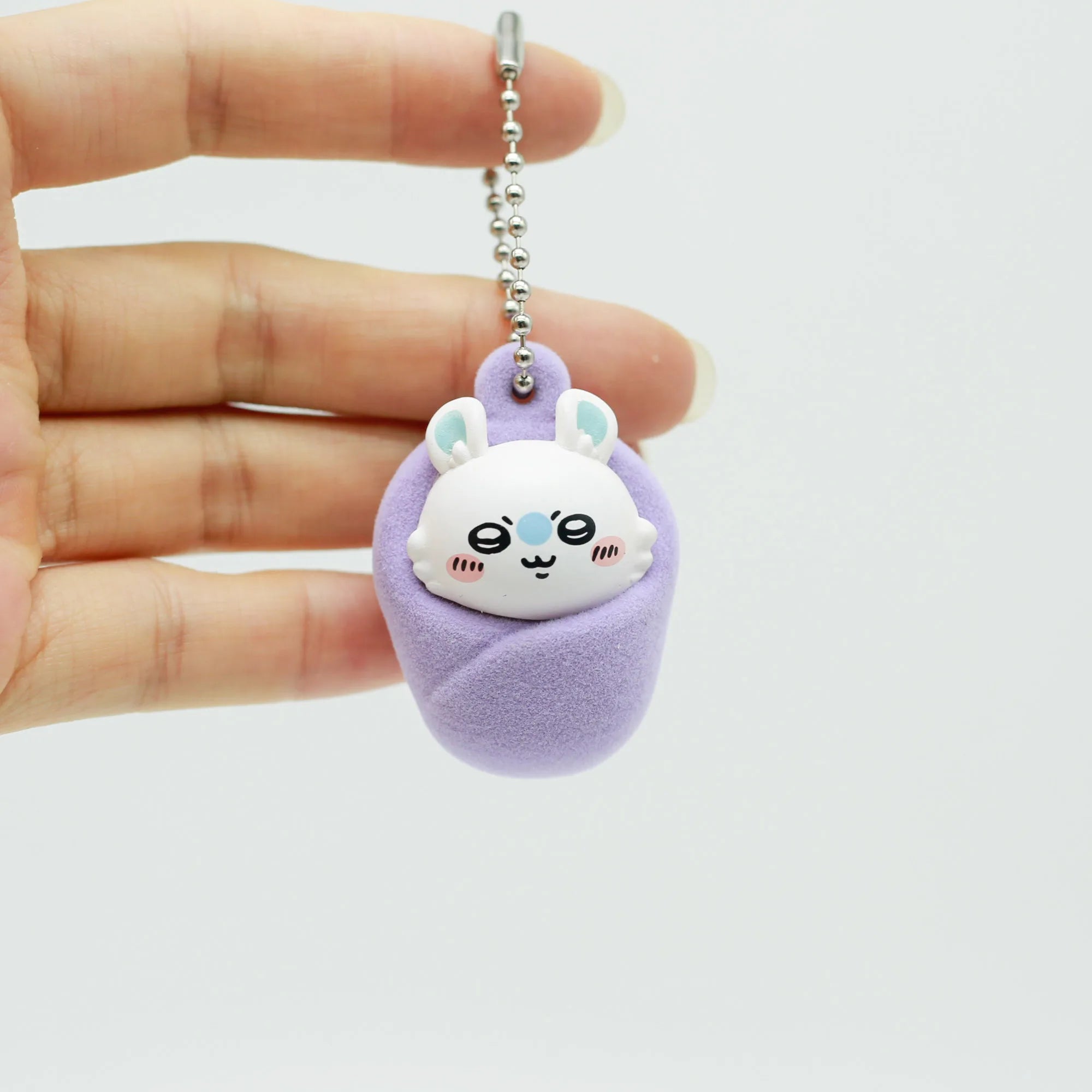 Flocked Baby Chiikawa Keychain Blind Box