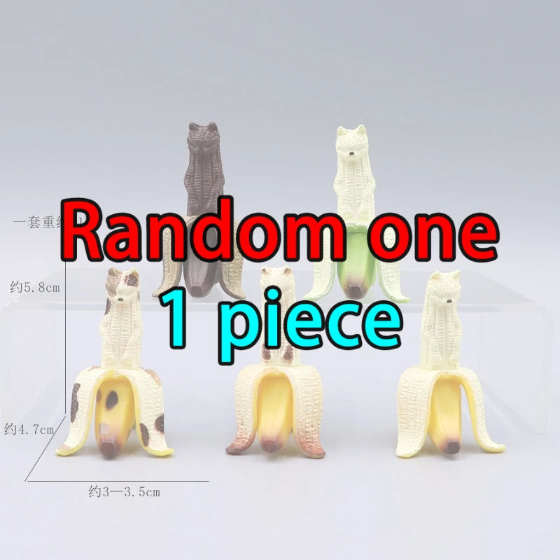 Peeled Banana Cats Gashapon Capsule Toys