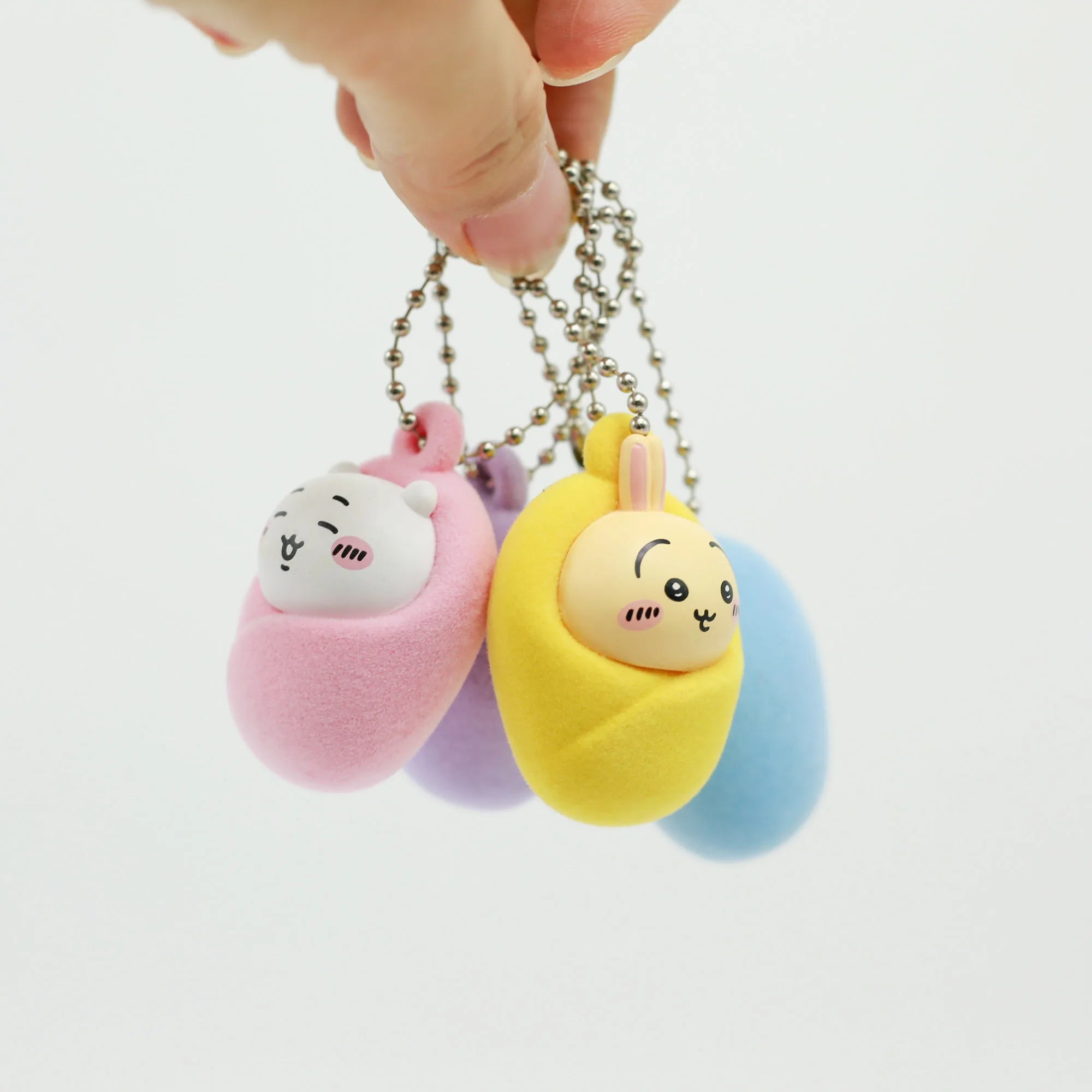 Flocked Baby Chiikawa Keychain Blind Box