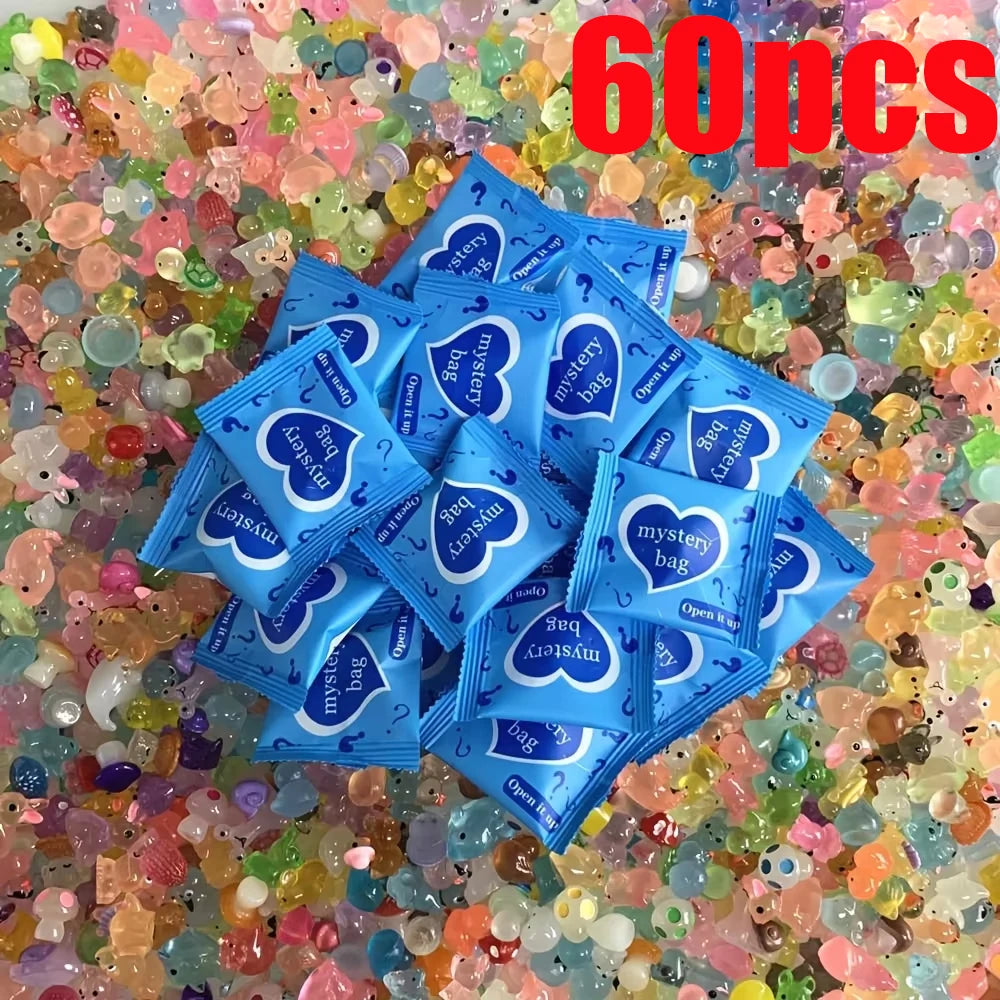 Glow-in-the-Dark Mini Resin Animals & Mushroom Blind Bags